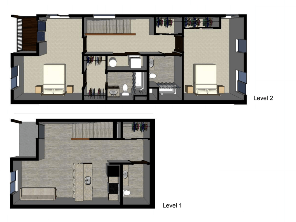 South Fork 2x2.5 Townhome (1251sf)
